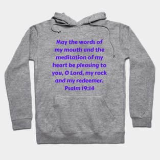 Bible Verse Psalm 19:14 Hoodie